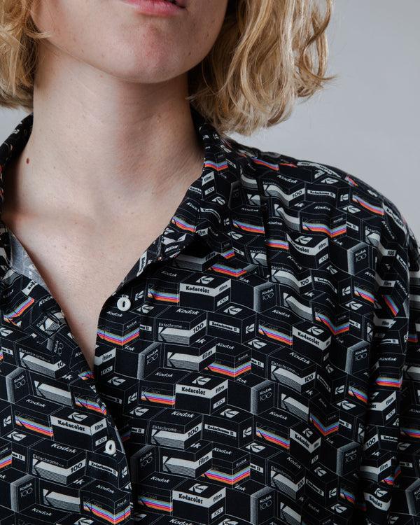 Brava fabrics Kodak Film Boxy Blouse Black