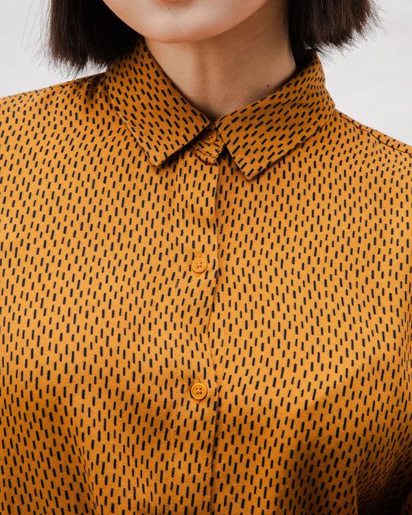 Brava fabrics Mist Viscose Blouse Ochre