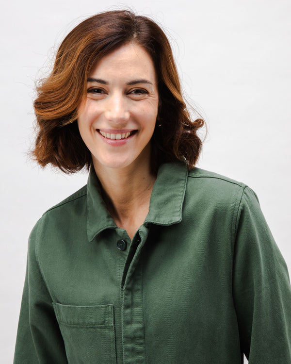 Brava Fabrics Mono Algodón Sarga Green