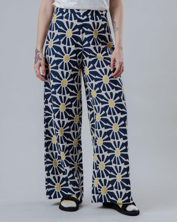 Brava fabrics Pantalón Ancho Marisol Navy