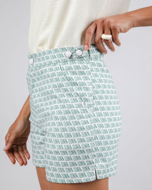 Brava Fabrics Pantalón Corto Guapa Lola White