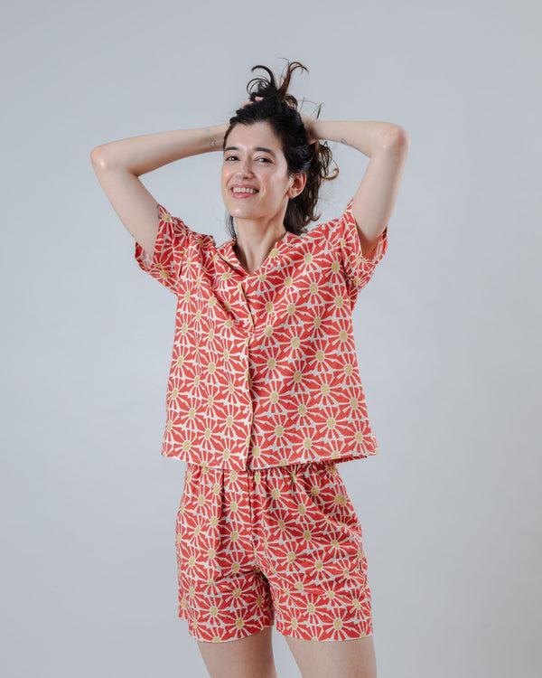 Brava Fabrics Pantalón Corto Marisol Red