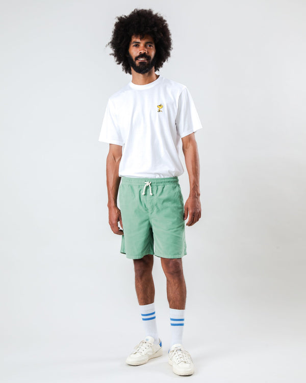 Brava Fabrics Pantalón Corto Micro Pana Verde