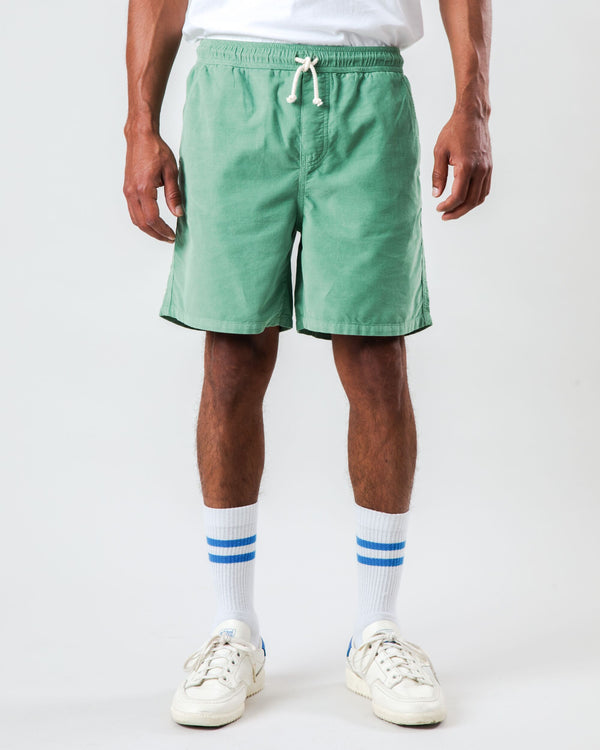 Brava fabrics Pantalón Corto Micro Pana Verde