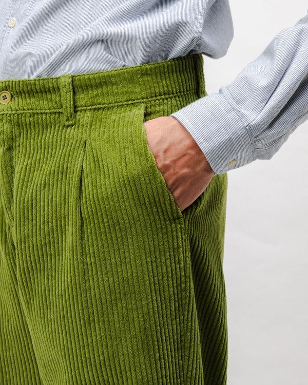 Brava Fabrics Pantalón De Pana Con Pinzas Green