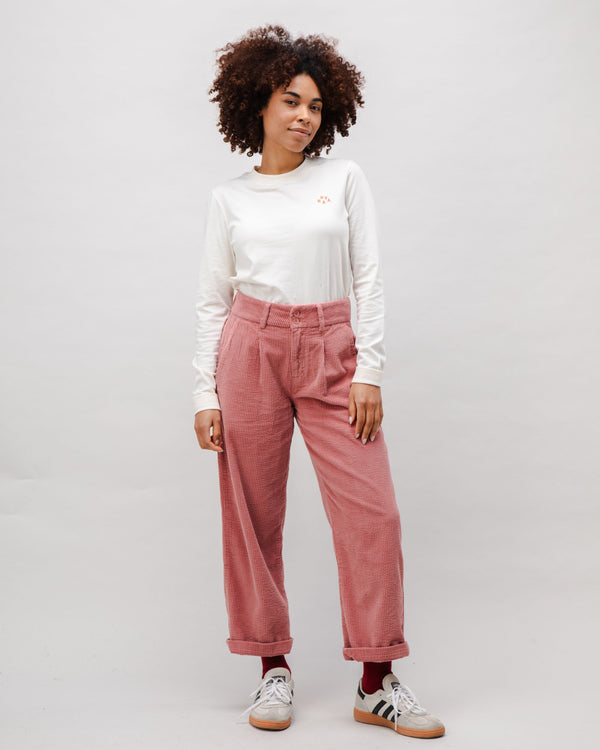 Brava Fabrics Pantalón De Pana Con Pinzas Rose
