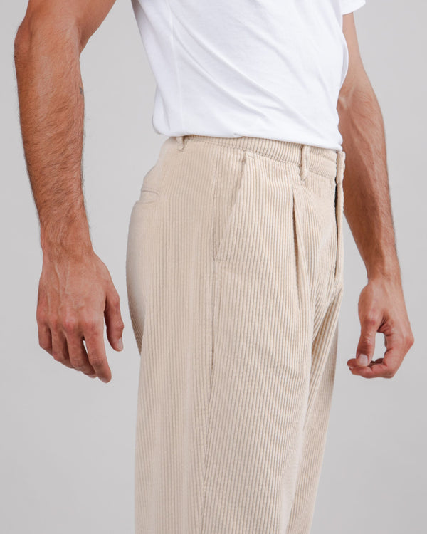 Brava Fabrics Pantalón De Pana Con Pinzas Sand