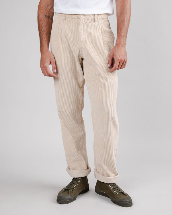 Brava fabrics Pantalón de Pana con Pinzas Sand
