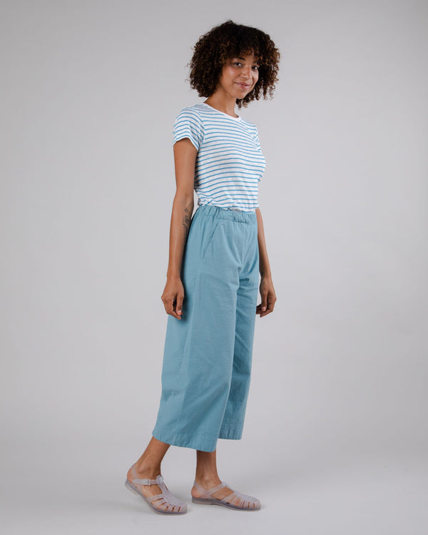 Brava Fabrics Pantalón Oversize Picnic Azul