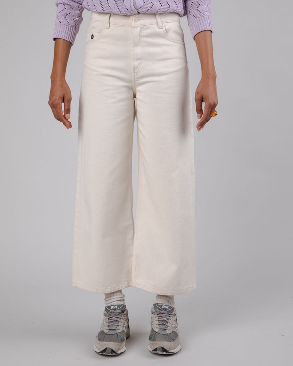 Brava fabrics Pantalón Sarga 5 Pocket Ecru