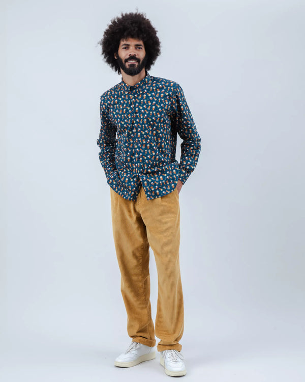 Brava Fabrics Peanuts Astronaut Regular Shirt Blue