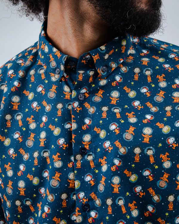 Brava fabrics Peanuts Astronaut Regular Shirt Blue