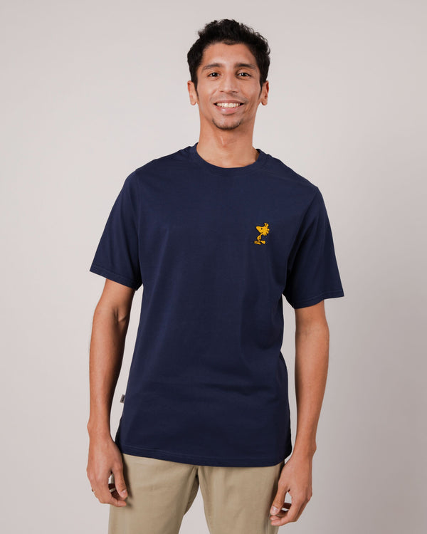 Brava Fabrics Peanuts Camiseta Woodstock Navy