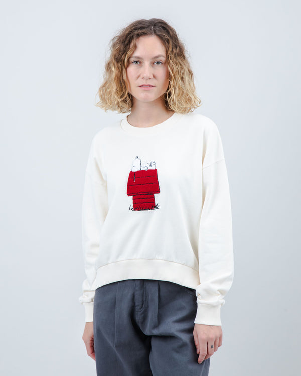 Brava Fabrics Peanuts Sudadera Doghouse Cream