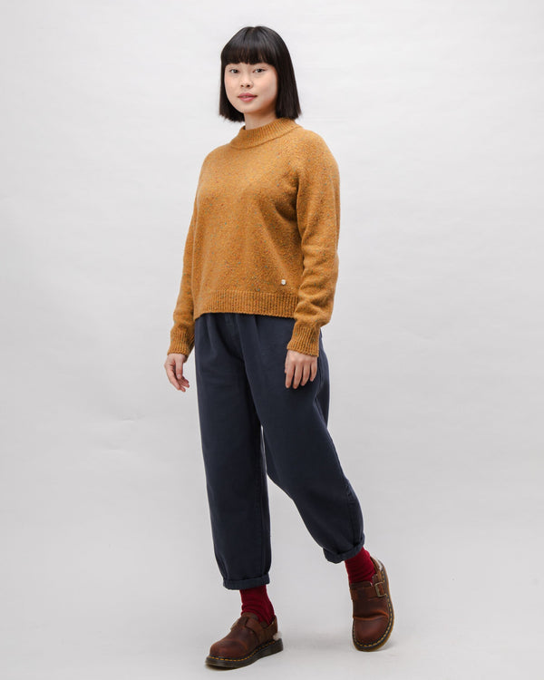 Brava Fabrics Perkins Raglan Wool Sweater Ochre