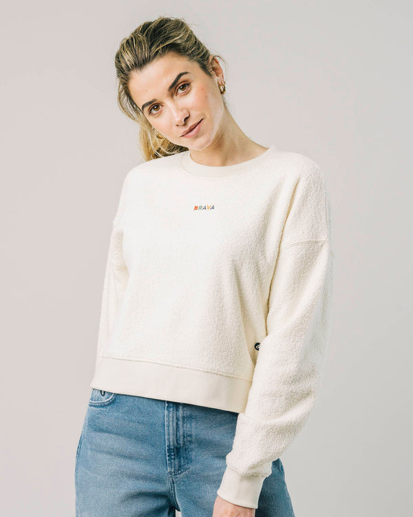 Brava fabrics Sudadera Brava Terry Ecru