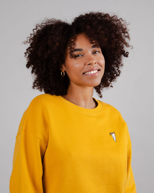 Brava fabrics Sudadera Horse Mustard