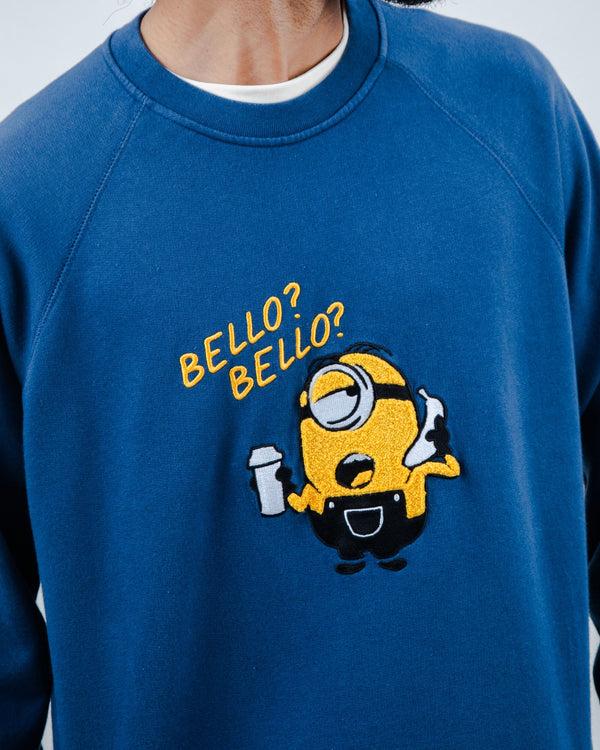 Brava fabrics Sudadera Minions Bello Bello Azul