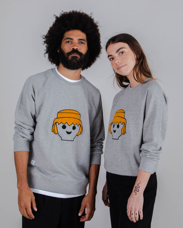 Brava fabrics Sudadera Playmobil Face Gris