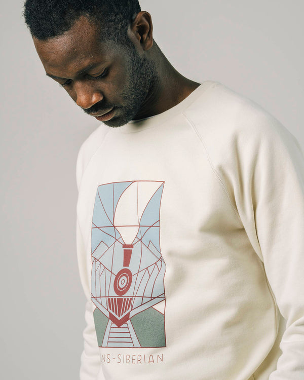 Brava Fabrics Sudadera Transsiberian Ecru