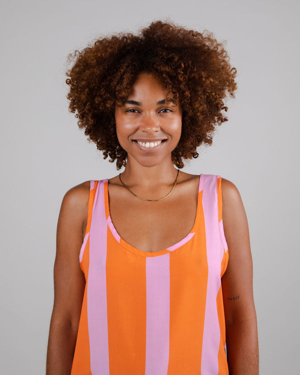 Brava fabrics Tank Top Color Block Naranja