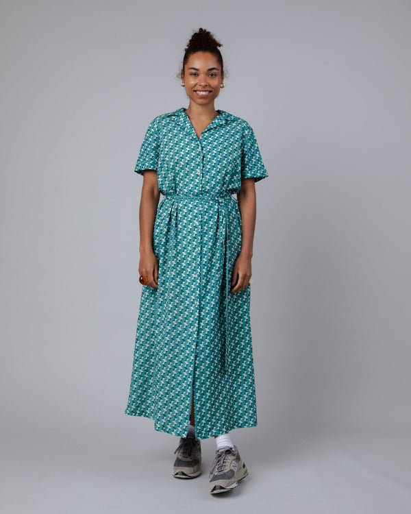 Brava fabrics Tiles Long Dress Ocean