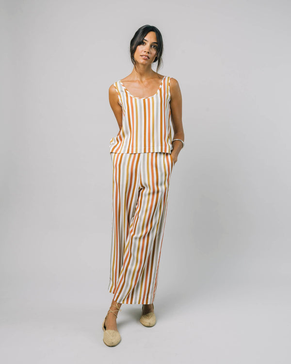 Brava Fabrics Top Earthy Stripes