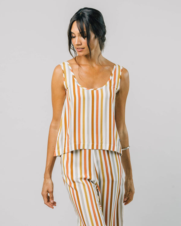 Brava fabrics Top Earthy Stripes