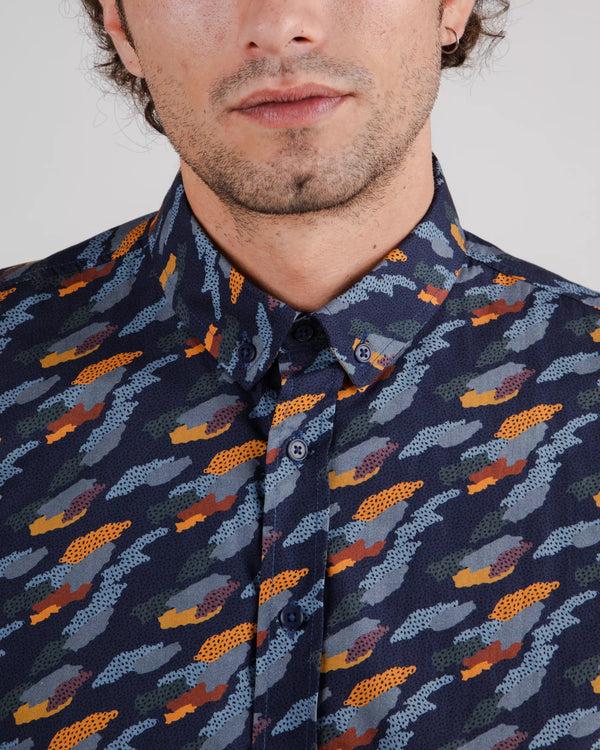 Brava Fabrics Ucon Camisa Palma Navy