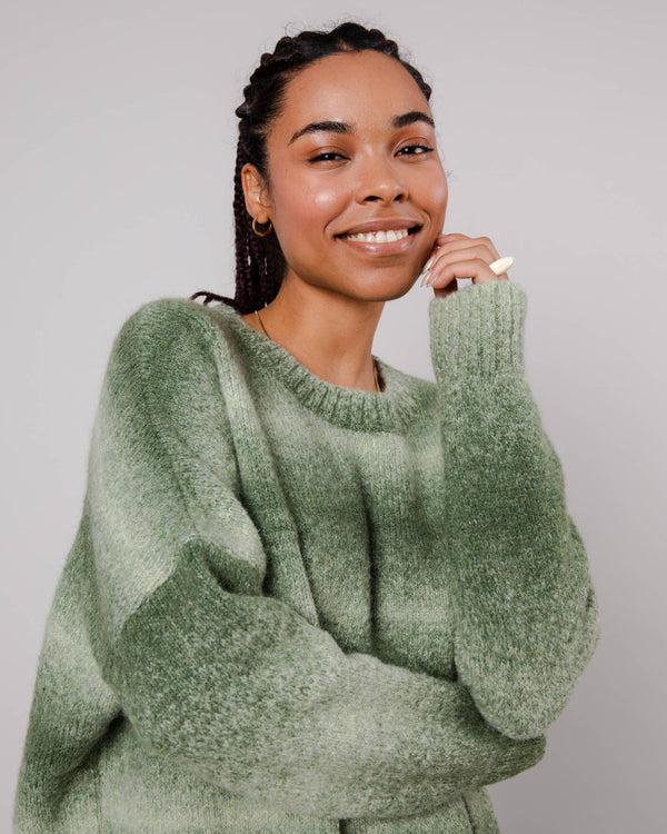 Brava Fabrics Vestido Alpaca Punto Moss