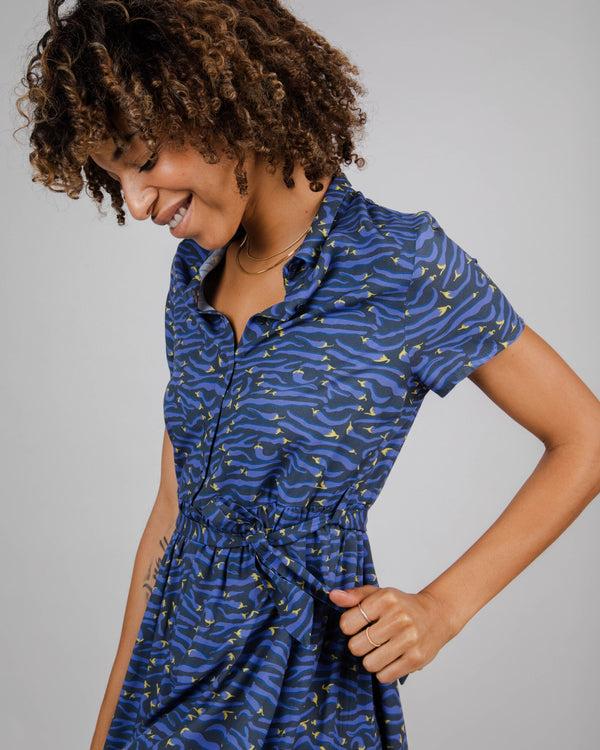 Brava Fabrics Vestido Corto Jalapeño Azul