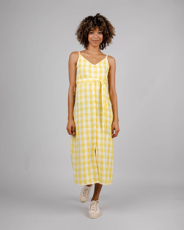 Brava fabrics Vestido de Tirantes Lorena Lemon