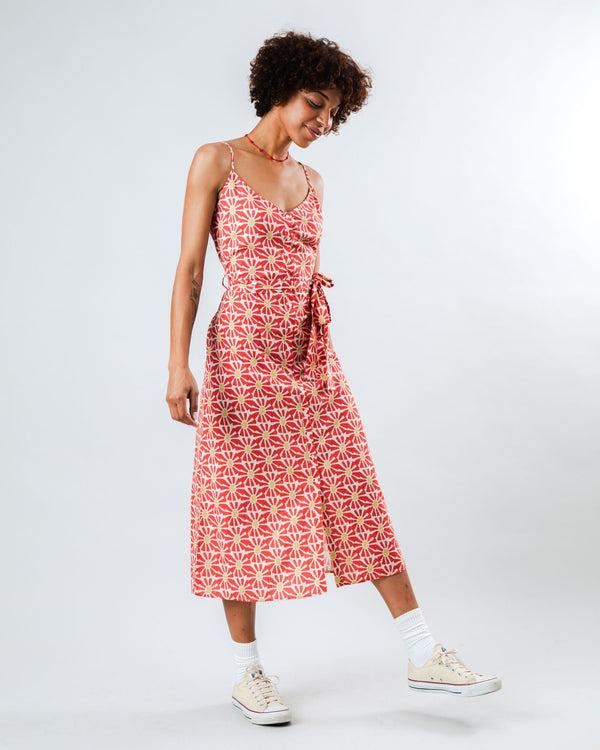 Brava fabrics Vestido de Tirantes Marisol Rojo