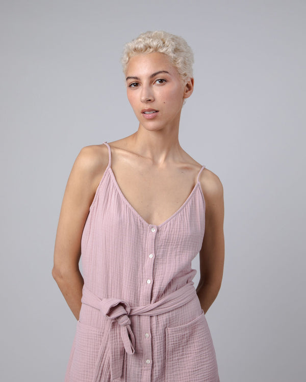 Brava Fabrics Vestido Largo Bubble Rosa