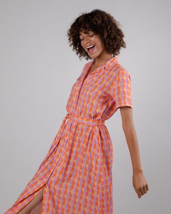 Brava Fabrics Vestido Largo Gummie Coral