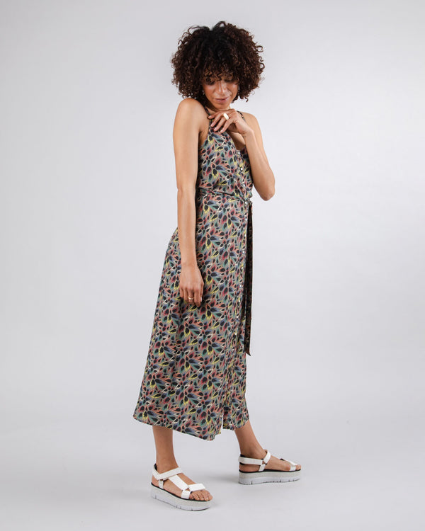 Brava Fabrics Vestido Largo Peseta Flames Ecru