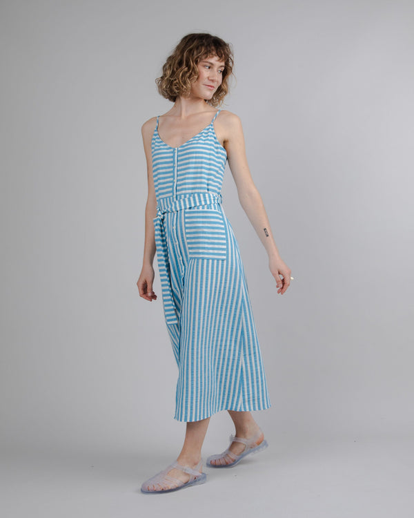 Brava Fabrics Vestido Largo Stripes Azul