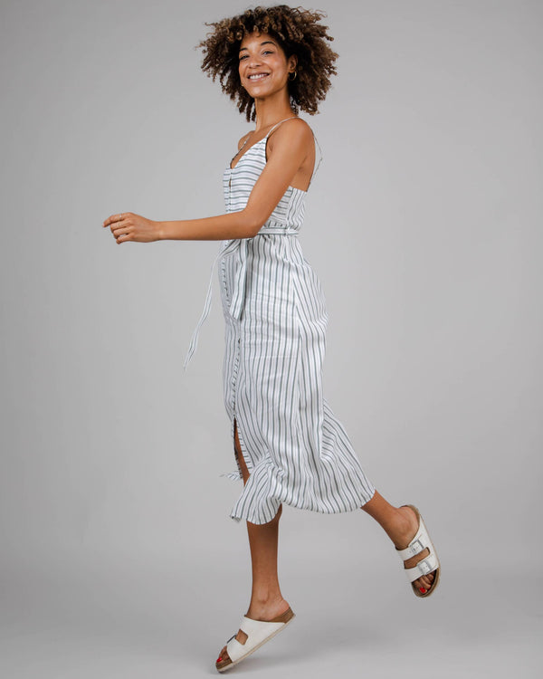 Brava Fabrics Vestido Mix Strap Kale