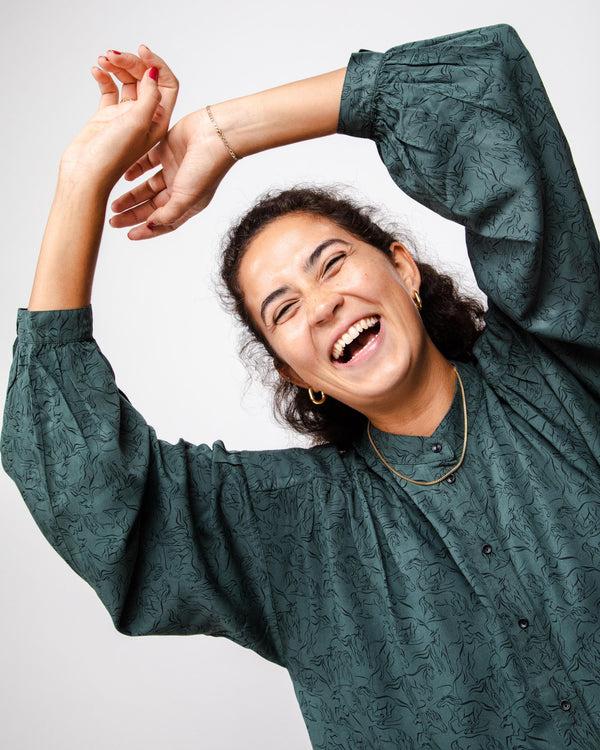 Brava Fabrics Vestido Riding Boho Dark Green