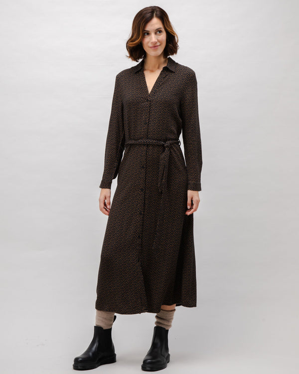 Brava fabrics Vestido V-Neck Mist Viscosa Negro