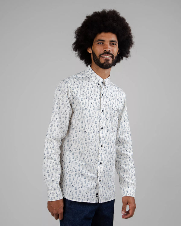 Brava Fabrics Camisa Algodón Peanuts Friends Forever Blanca
