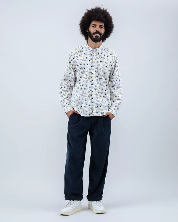 Brava Fabrics Camisa Minions Coffee Long Sleeve Ecru