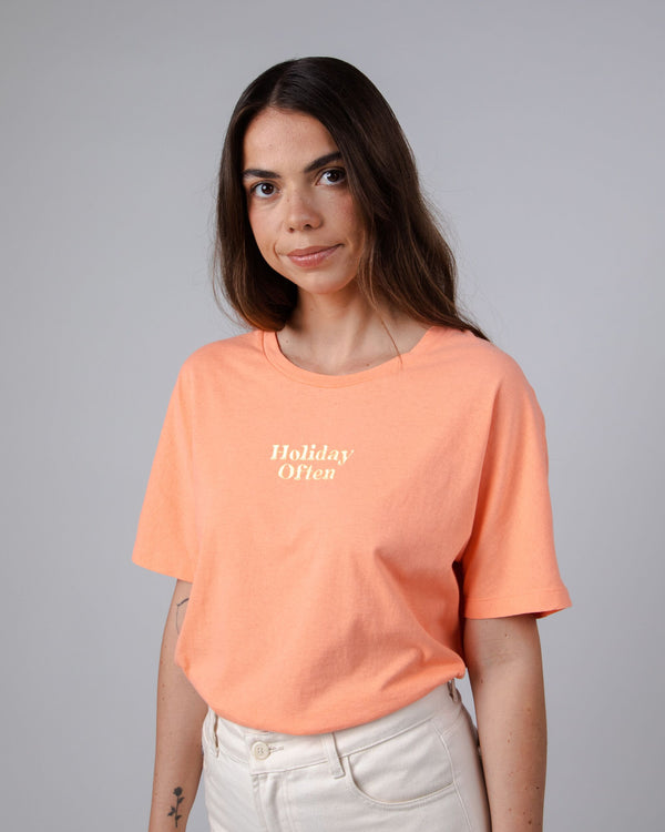 Brava fabrics Camiseta Oversize Algodón Holidays Coral