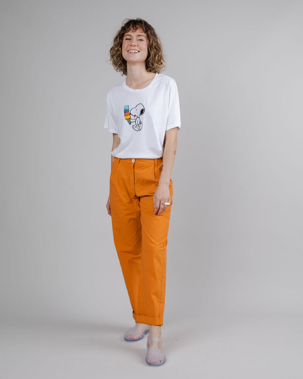 Brava Fabrics Camiseta Oversize Peanuts Icecream Blanca