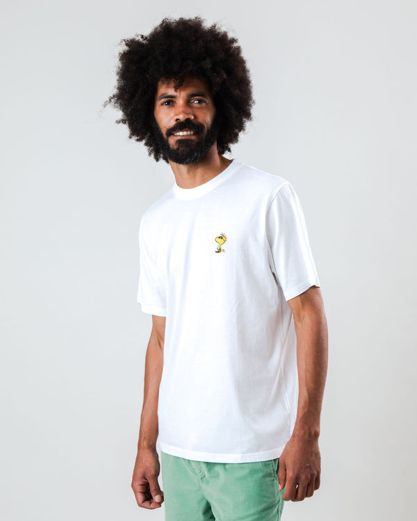 Brava Fabrics Camiseta Peanuts Sunny Woodstock Blanca