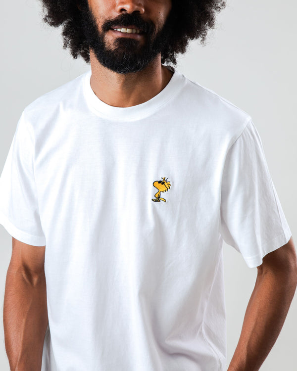 Brava fabrics Camiseta Peanuts Sunny Woodstock Blanca