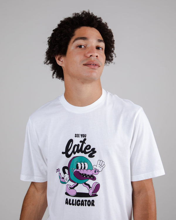 Brava fabrics Camiseta Yeye Weller Alligator Blanca
