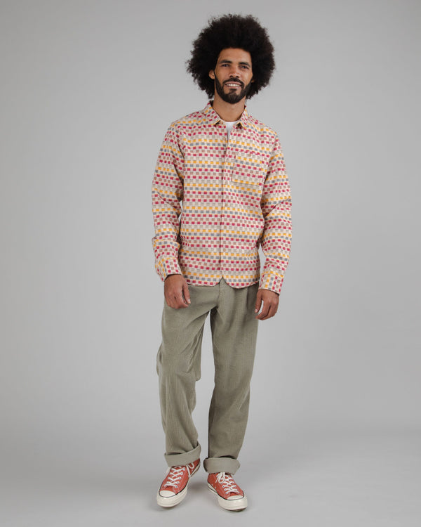 Brava Fabrics Pantalón De Pana Con Pinzas Pale Green