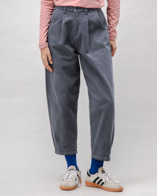 Brava fabrics Pantalón Pegged Algodón Sarga Dark Grey