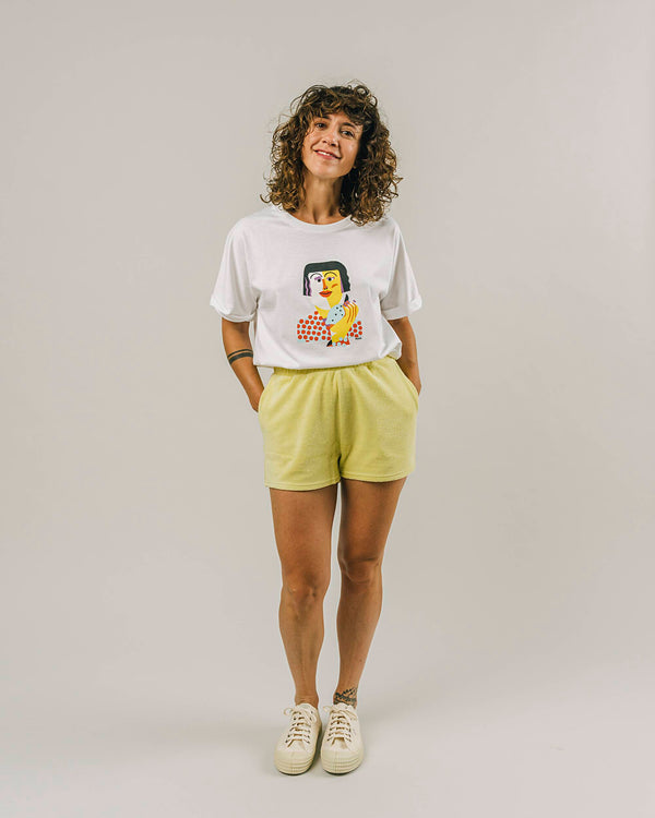 Brava Fabrics Pantalones Cortos Jersey Lirium Yellow